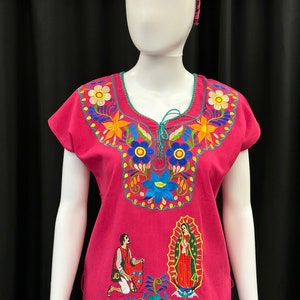 Top de Niña Virgen de Guadalupe Bordado Mexicano