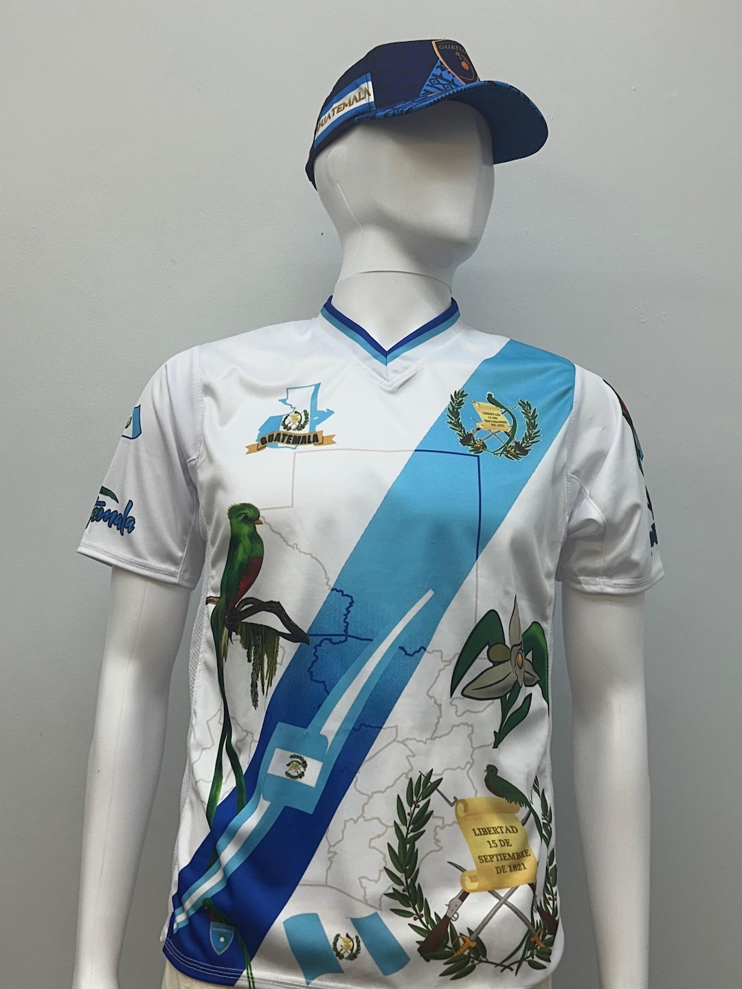 Guatemala Jersey With El Escudo, Monja Blanca and El Quetzal - Etsy