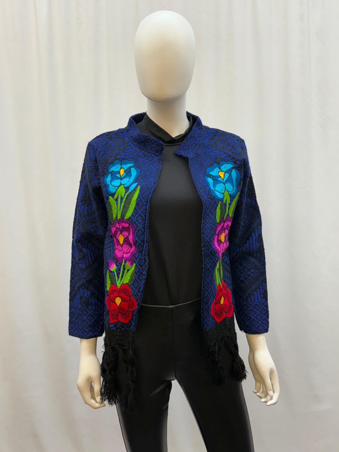 Colibri Jacket Women's Mexican Embroidered Fringe Jacket - Etsy