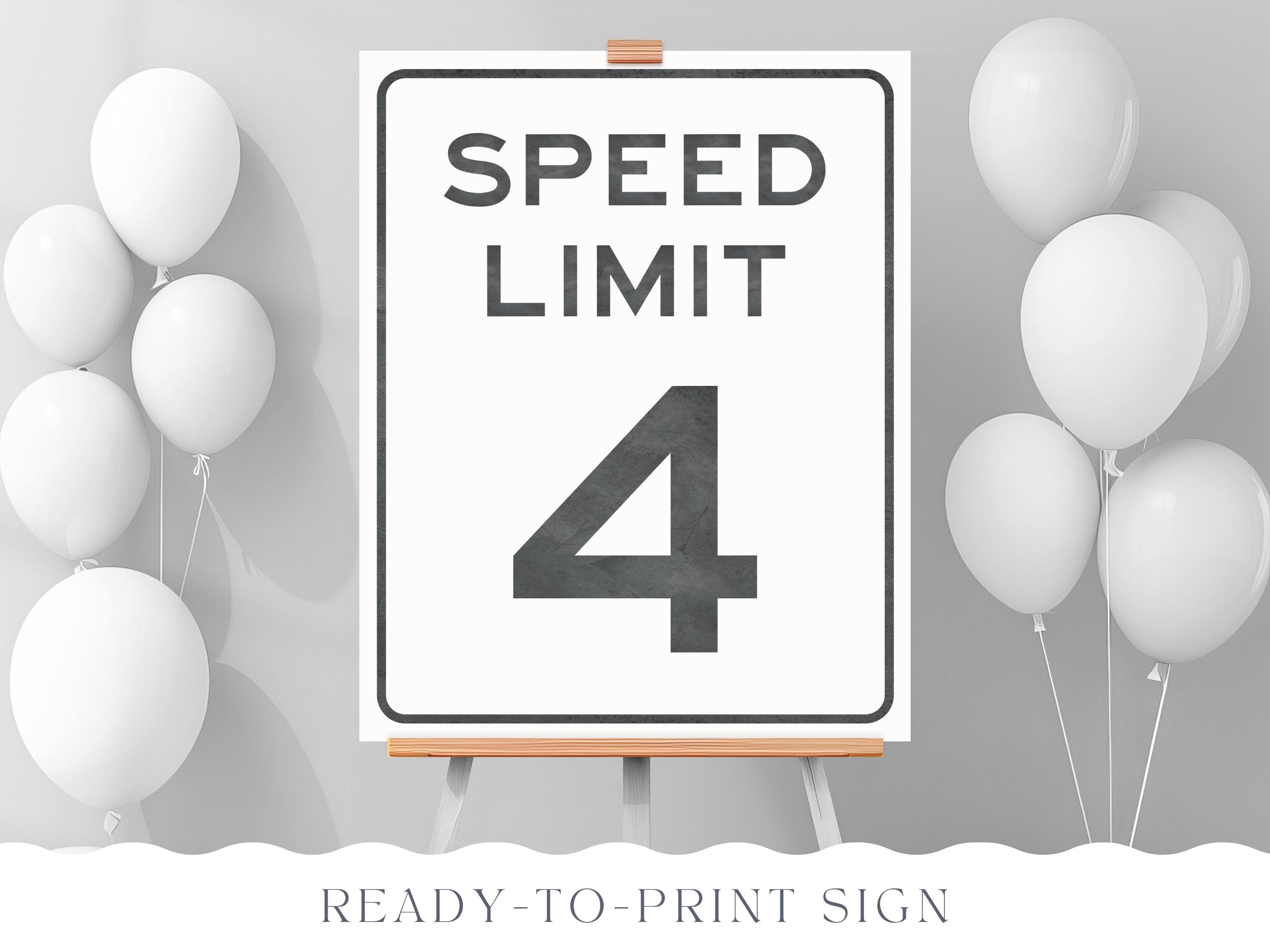 Speed Limit Poster - Etsy, image size:3000x2250