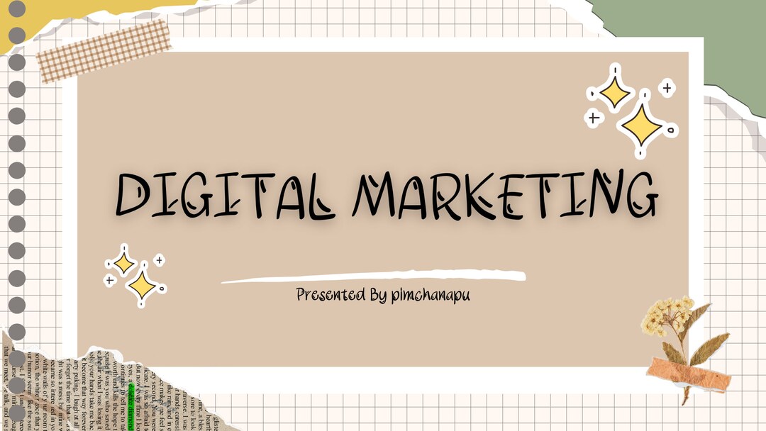 Digital Marketing Font Handwritten Font Cute Font Cricut Etsy