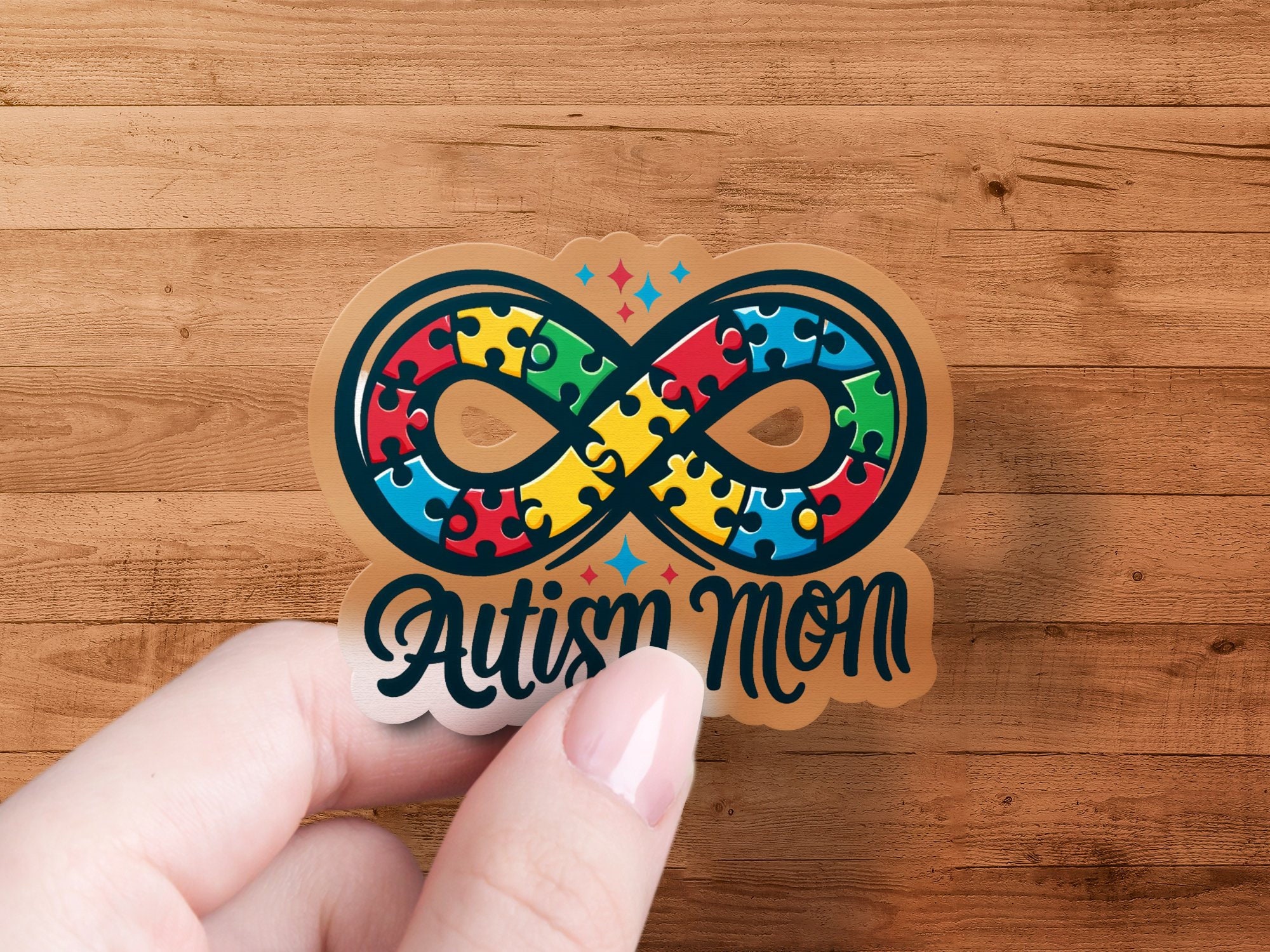 Autism Mom Infinity Puzzle Piece Digital Download, Colorful Autism ...