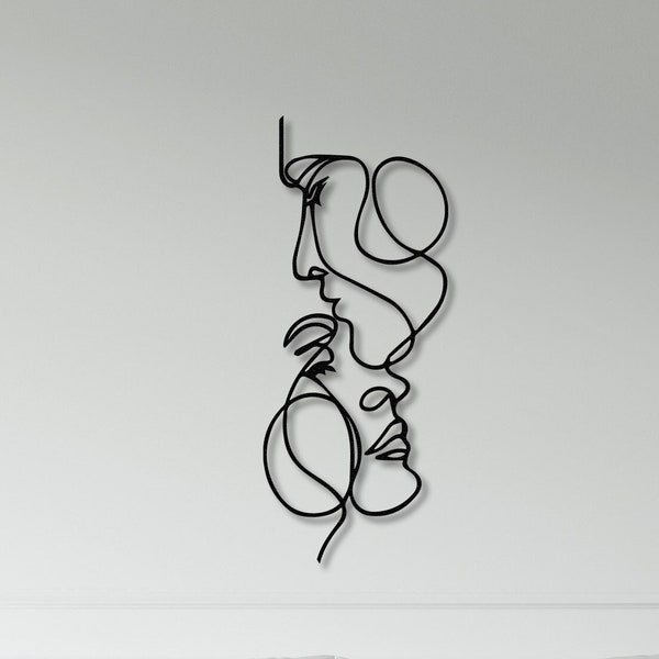 Metal Man and Woman Wall Art - Etsy