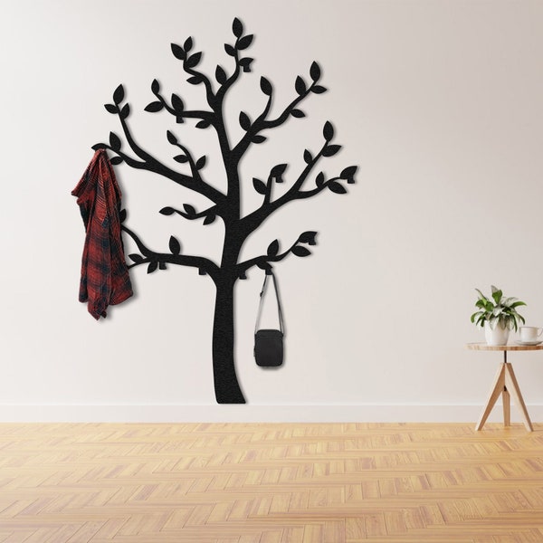 Tree Branch Clothing Rack, Hat Rack, Modern Coat Hanger, Wall Hook, Metal Wall Decor, Wall Hooks Unique, Tree Coat Rack Wall Mount, Decor