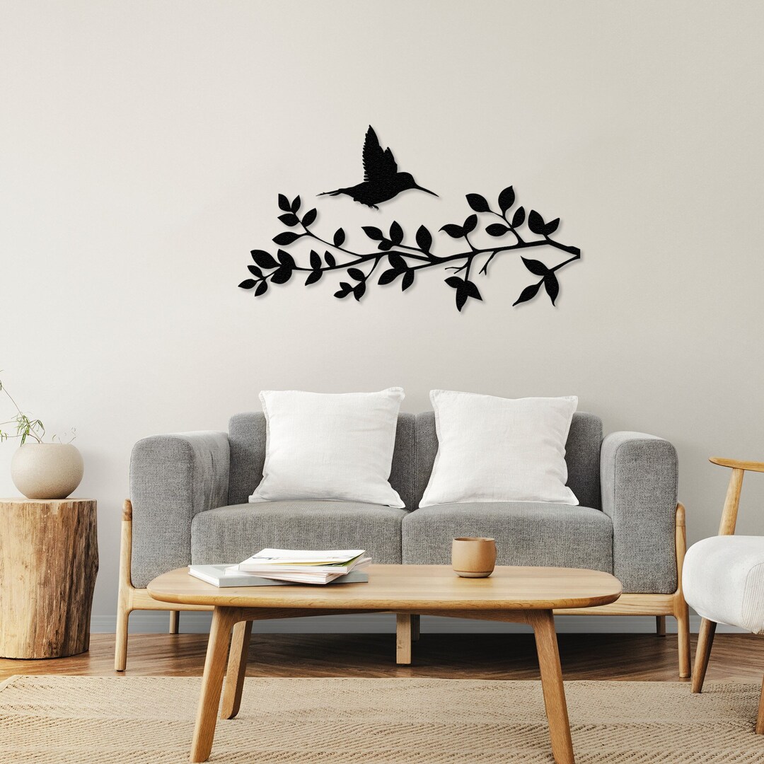 Birds on Branch Metal Wall Decor, Bird Lover Gift, Branch Decoration