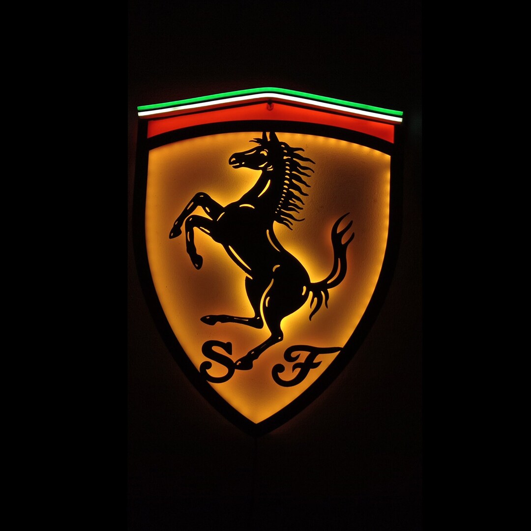 LED Neon Metal Wall Art, Night Lights Garage Decor, Man Cave Decor, Car