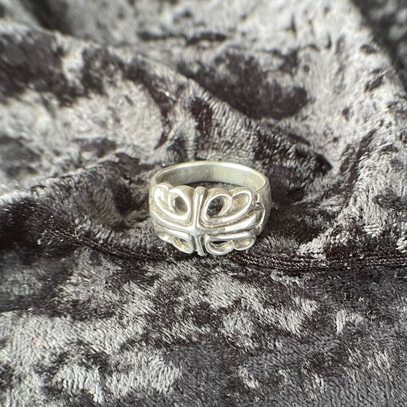 Vintage 1970s 925 Solid Sterling Silver Tribal Mo… - image 1