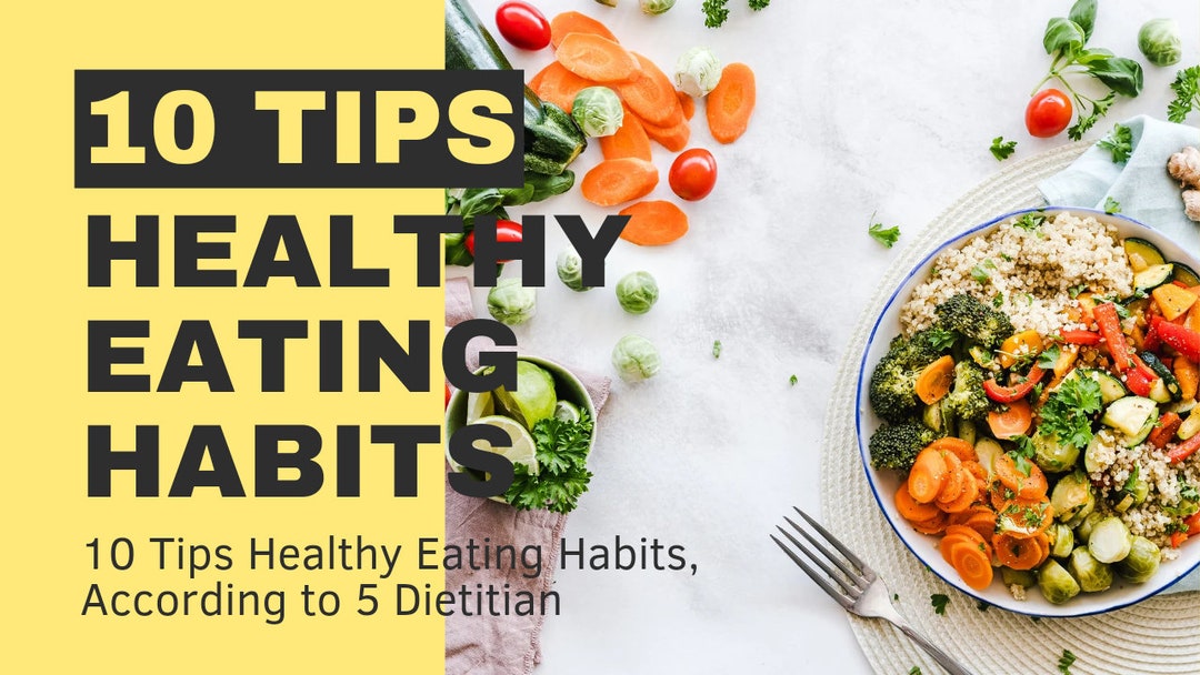 Eating Healthy Tips Youtube Thumbnail - Etsy