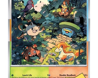 Ayako Ozaki Conned Art Pokémon Card Set - 6 Card Mural - Mint/NM Cards + DIY Cutting Guide