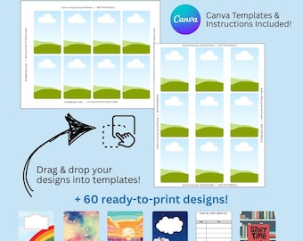 DIY Yoto Card Template Bundle: Editable Canva, Printable PNG, PDF, Jpeg (Digital Download)