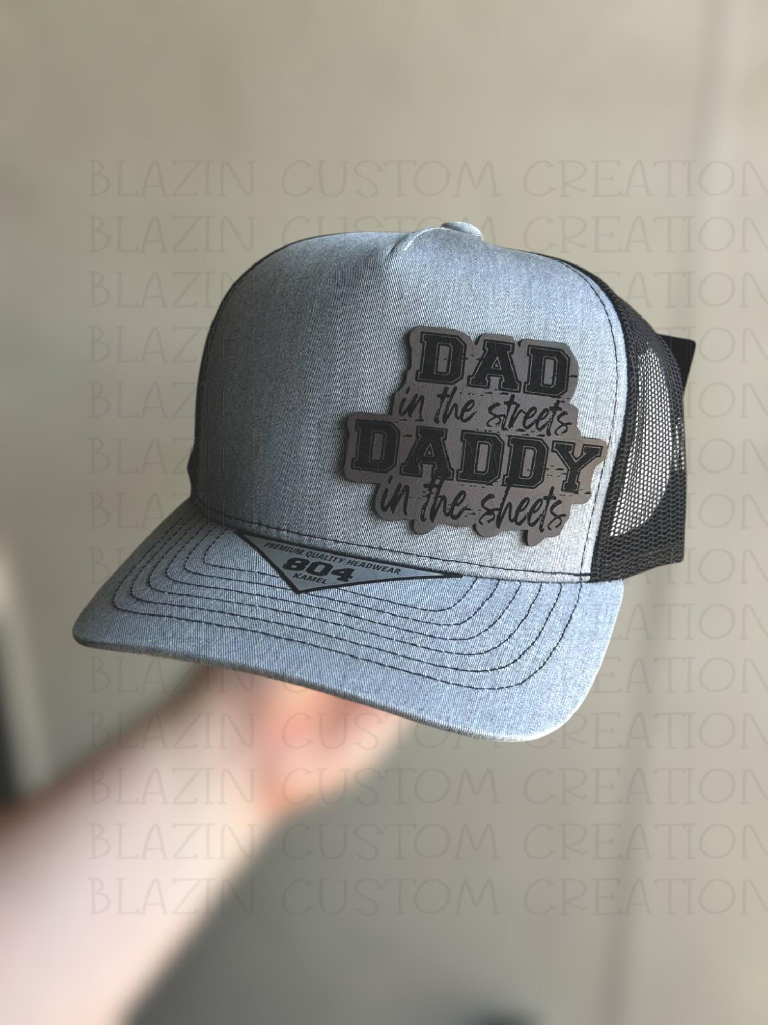 Cappello da camionista con toppa in pelle Best Dad Ever - Regalo per