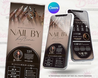 Plantilla de programación Acuity Nailtech Acuity Canva Programación de uñas Sitio web de Acuity Plantilla de uñas Programador Acuity Estilista de uñas Sitio de Acuity