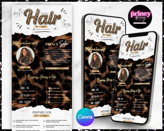 Acuity Scheduling Leopard Template, Acuity Template hair stylist, Acuity booking template hair, acuity braider, acuity booking website