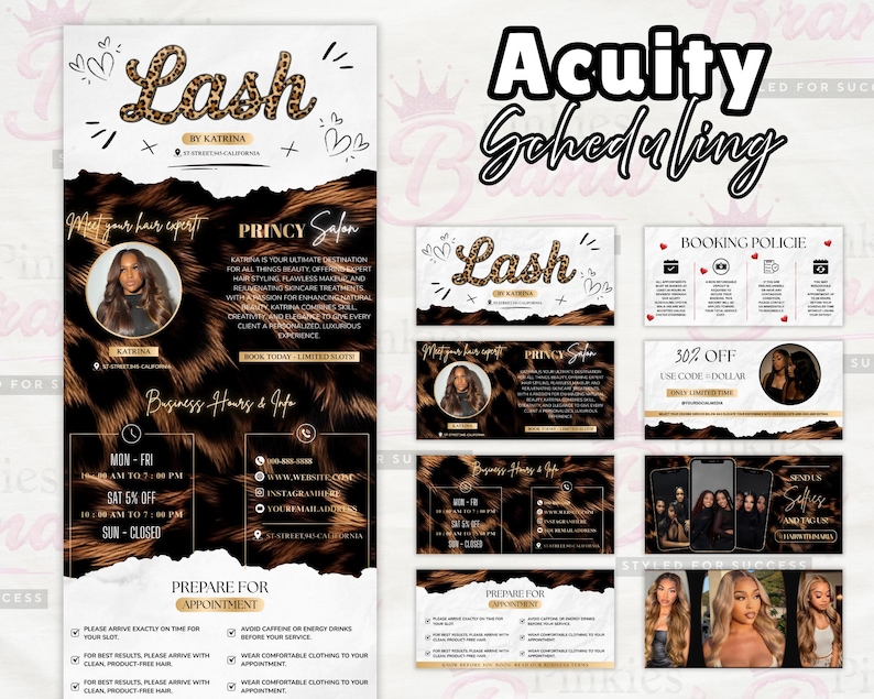 Acuity scheduling template lash tech, lash tech booking site, website template, lash website template, lash tech acuity template, lash site image 2