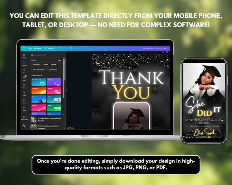 Graduation Interface Digital Graduation Invitation, Graduation Party, Graduation Invitation ...