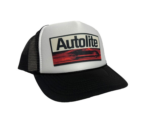 AutoLite Trucker Hat Vintage Style Black Trendy S… - image 1