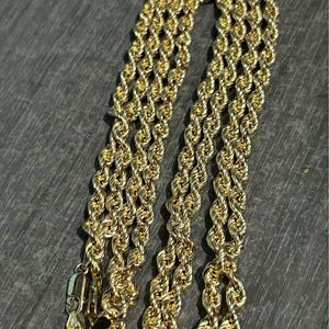 18k Gold Rope Chain