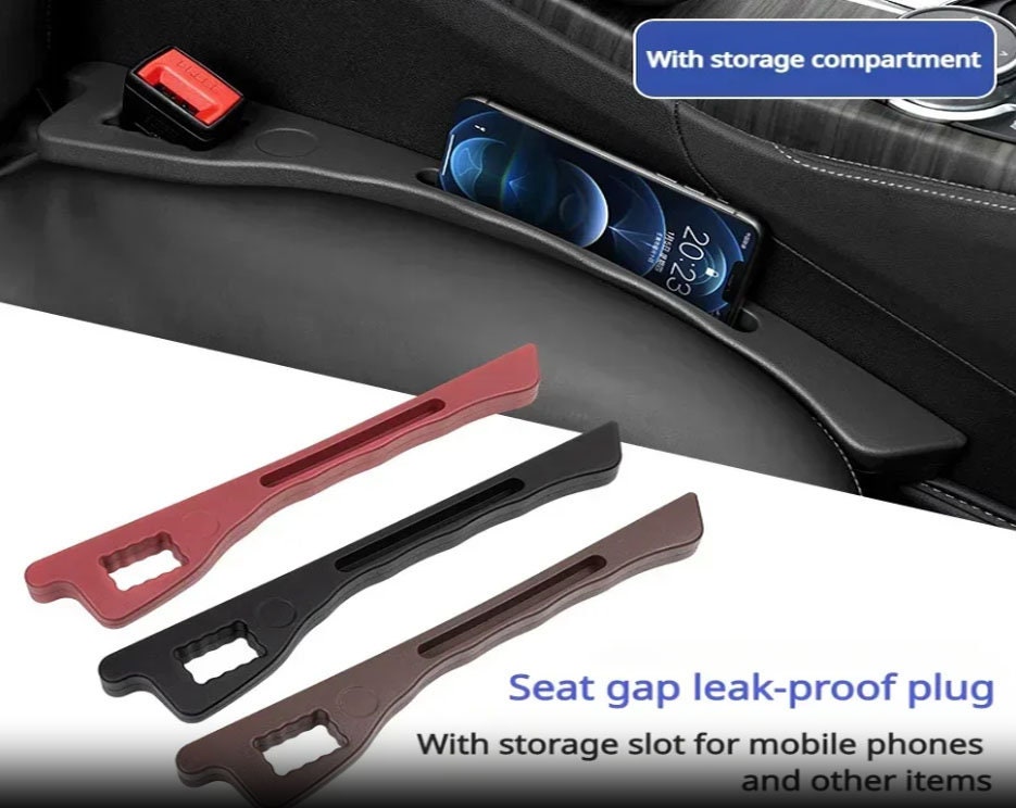 Car Seat Gap Filler Side Seam Plug Strip Leak-proof Filling Storage Gap for  Passenger and Main Driving Seat Car Interior Decoration 