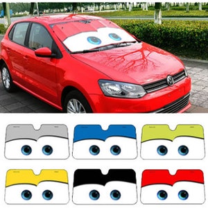 Car Solar Protection 6 Colors Eyes Heated Windshield Sunshade Car Window Windscreen Cover Sun Shade Auto Sun Visor Car-covers Cars