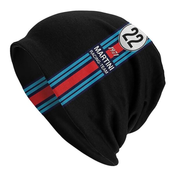 F1 Motorcycle racing Men Women's Beanie Hats Le Mans 1971 Knitted Hat Hip Hop Earmuff Bonnet Street Skullies Beanies