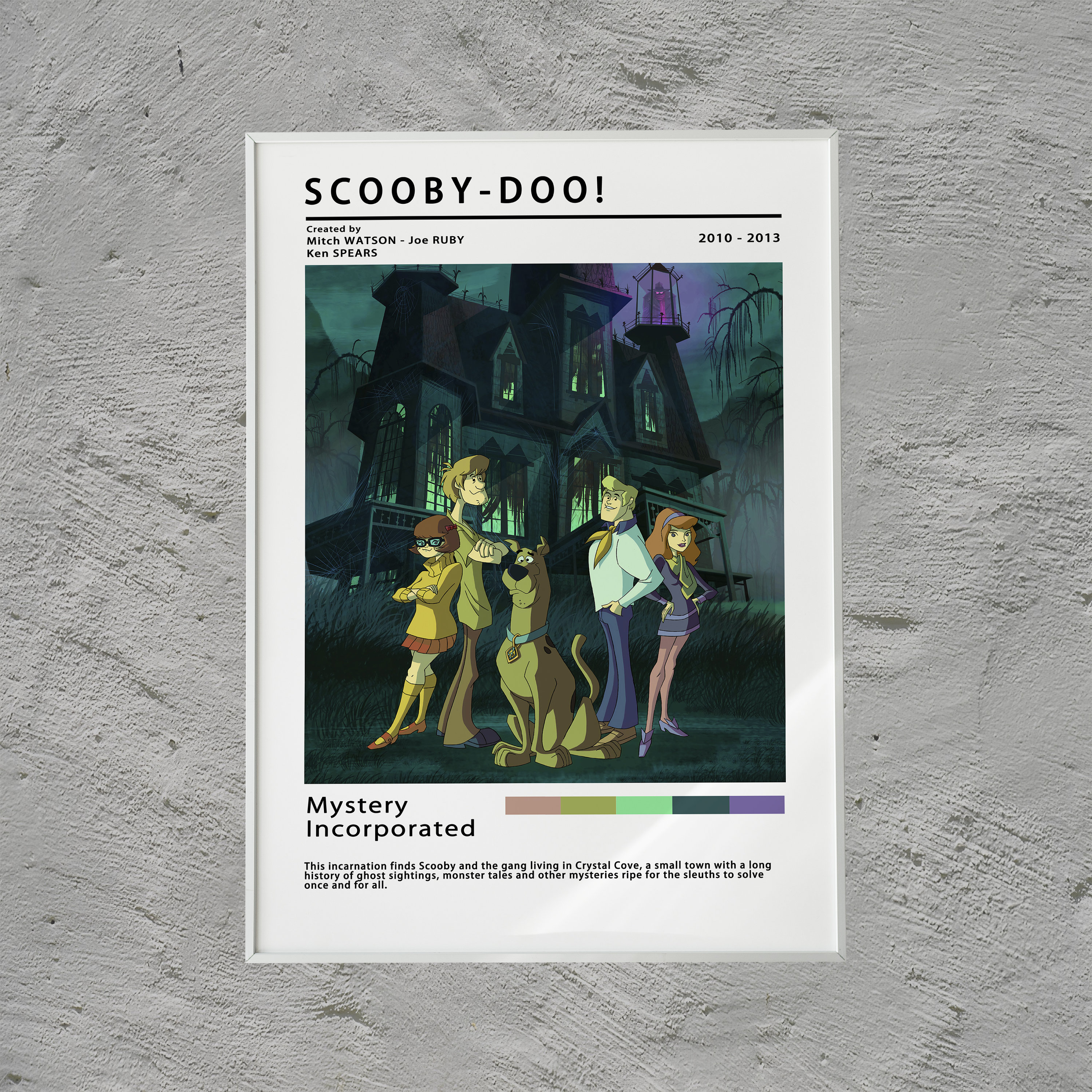 Scoobydoo Mystery Incorporated Film Poster Vintage Wall Art From TV