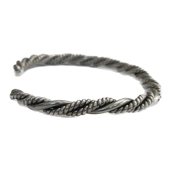 Vintage southwestern handmade sterling silver rop… - image 4
