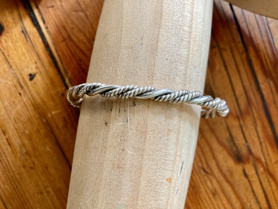 Vintage southwestern handmade sterling silver rop… - image 1