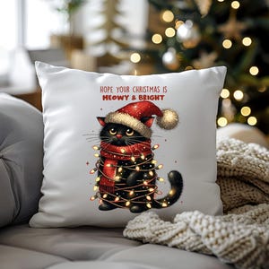 Christmas cat pillows new arrivals
