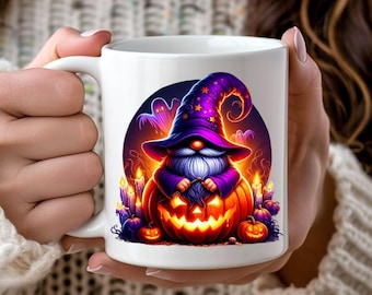 Halloween-Kaffeetasse, Süßes oder Saures Teebecher, Kürbis-Gewürz-Latte-Becher, Herbstwichtel, Halloween-Zwerg, Gruseliger Becher, Fledermausbecher, Hexenbecher