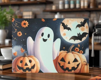 Halloween Kitchen  Cutting Board Decor, Halloween Ghost Decoration