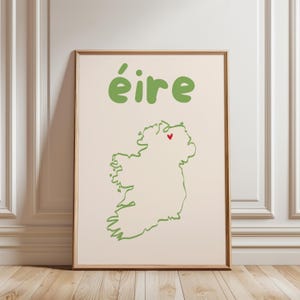 Sage Green - The Wee Belt Chick Edition - Éire Print/ Irischer Print/ Trendige Wandkunst/Funky Print/ Irland Druck