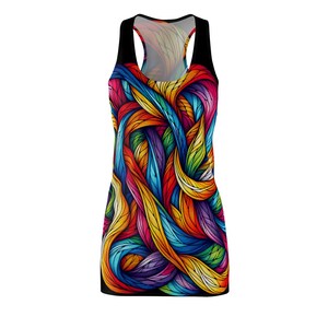 Colorful Racerback Summer Dress: Women&#39;s Beachwear