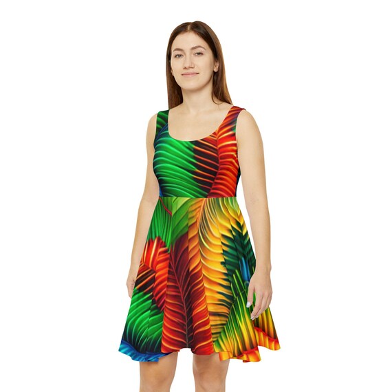 neon orange skater dress Neon orange dress...(my color for this summer)