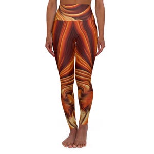 High Waisted Yoga Leggings: Sporty Activewear with 4-Way Stretch