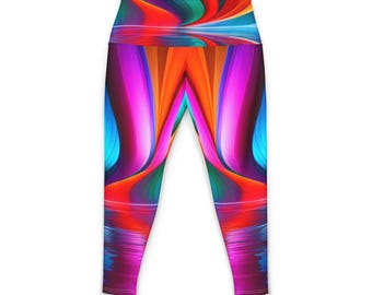Leggings de yoga para mujer con estampado colorido y llamativo / Leggings con estampado integral