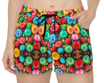 キャンディ好きのためのショートパンツ | 全面プリント