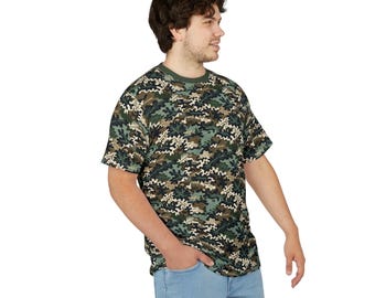 Army Camo Pattern Tee | All-Over Print