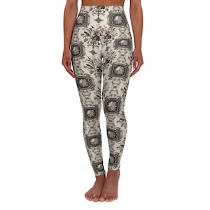 Floral Yoga Leggings: High-Waisted Botanical Workout Pants