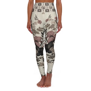 Floral Yoga Leggings: High Waisted Botanical Print Activewear