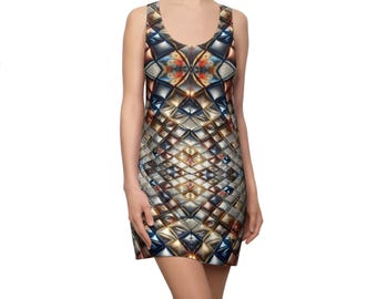 Exotic Snake Print Racerback Dress | All-Over Print