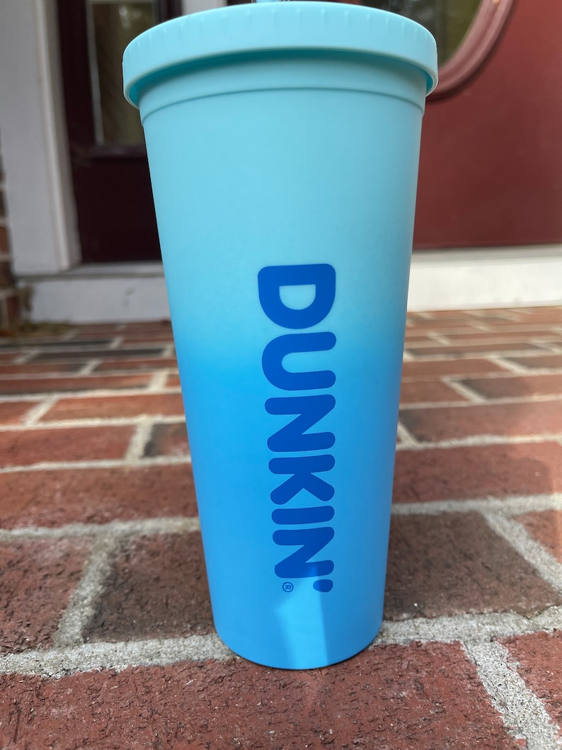 Ombré Dunkin Donuts Coffee Tumbler Blue Etsy