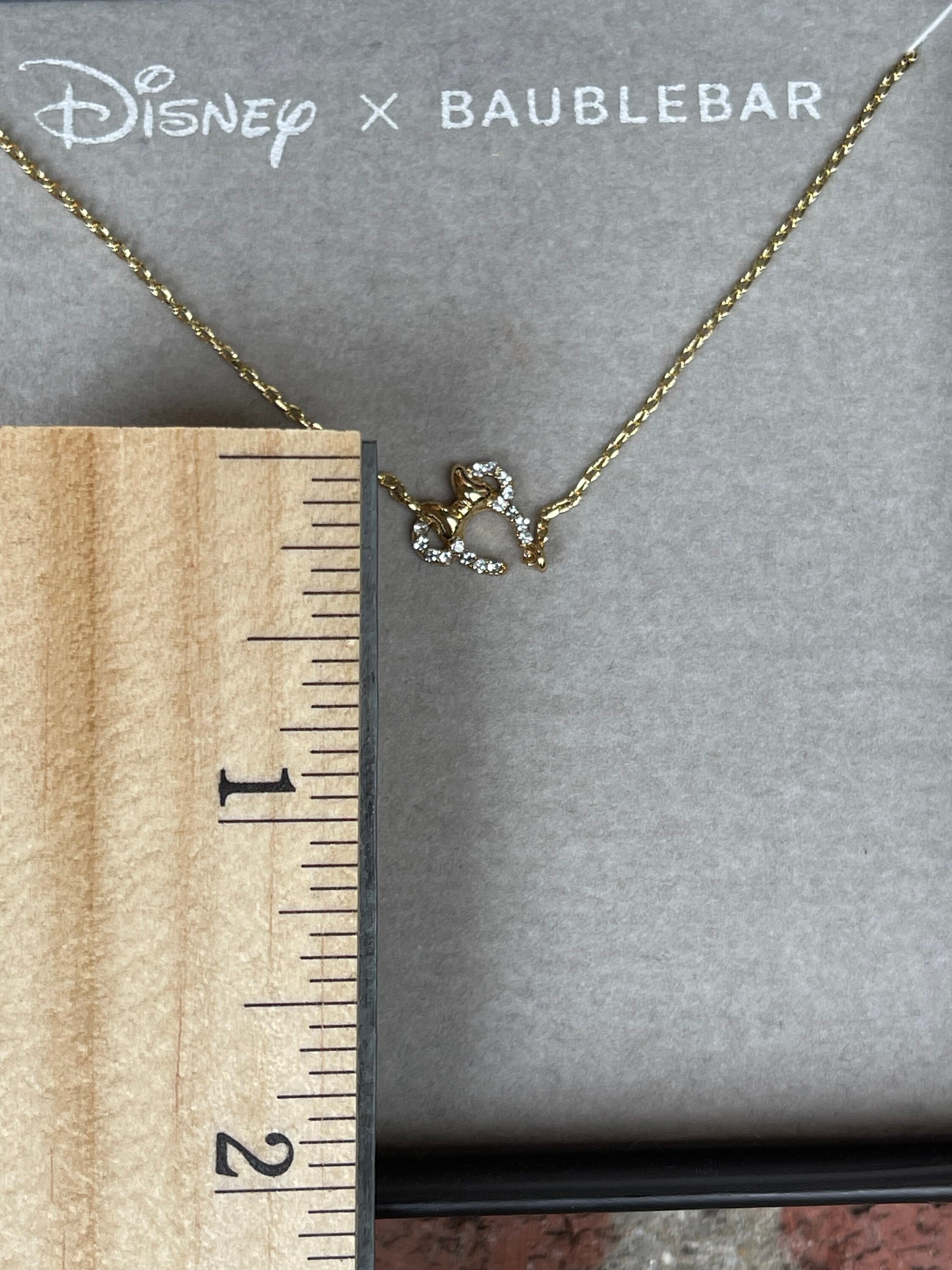 【Baublebar】★ピアス★ Disney Mickey Mouse Bubble Necklace Disney Mickey Mouse Pavé Bubble Necklace - Gold/Pavé