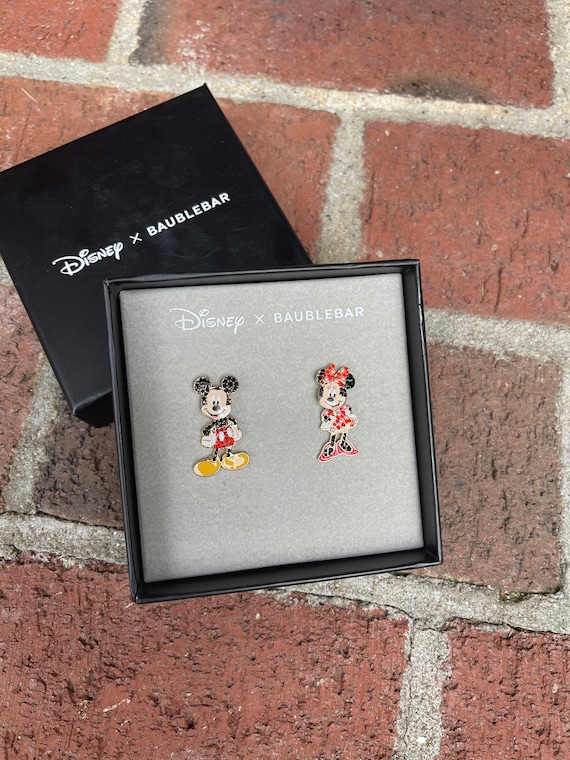 NEW★Disney/Baublebar Minnieちゃんピアス Disney x BAUBLEBAR - Valentine Minnie Mouse Earrings | eBay