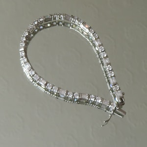 Sterling Silver Cubic Zirconia tennis bracelet