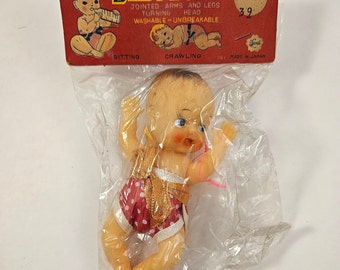 Vintage Drink and Wet Baby Doll, Still in Packaging, Made In Japan
