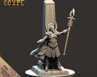 Ptah | Clay Cyanide | 3D Printed Minis | Tough Resin | TTRPG | DnD Minis | Pathfinder | Dungeons and Dragons