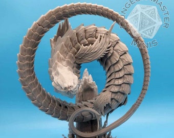 Sea Serpent | Mini Monster Mayhem | 3D Printed Minis | Tough Resin | TTRPG | DnD Minis | Pathfinder | Dungeons and Dragons