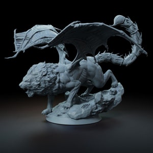 Manticore | Claymore Studios | 3D Printed Minis | Tough Resin | TTRPG | DnD Minis | Pathfinder | Dungeons and Dragons