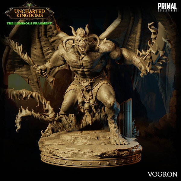 Demon/Balor - Vogron | Primal Collectibles | 3D Printed Minis | Tough Resin | TTRPG | DnD Minis | Pathfinder | Dungeons and Dragons