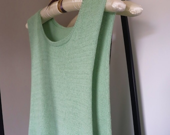 Loose Fit Machine Knitted Vest Pattern